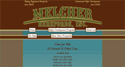 Desktop Screenshot of melcherherefords.com